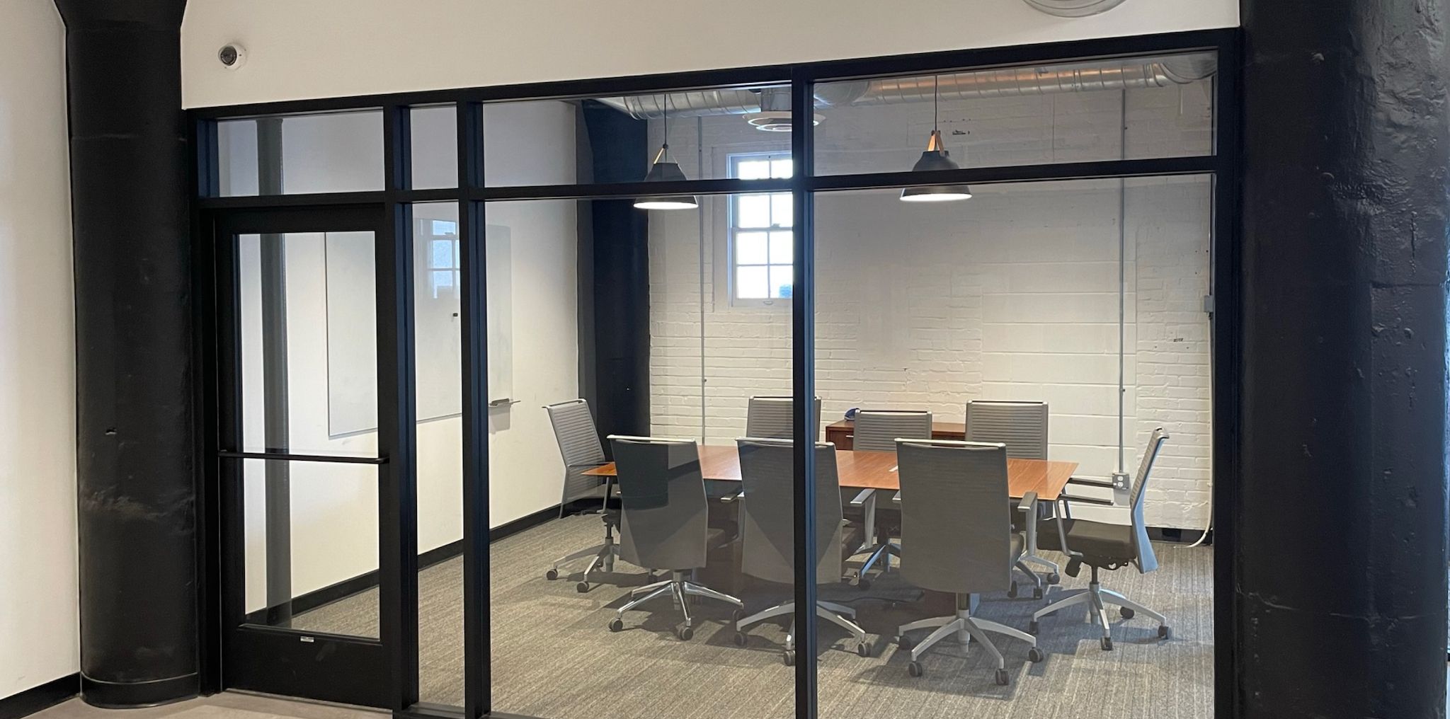 Image of conference style room in W2 Works Warehouse