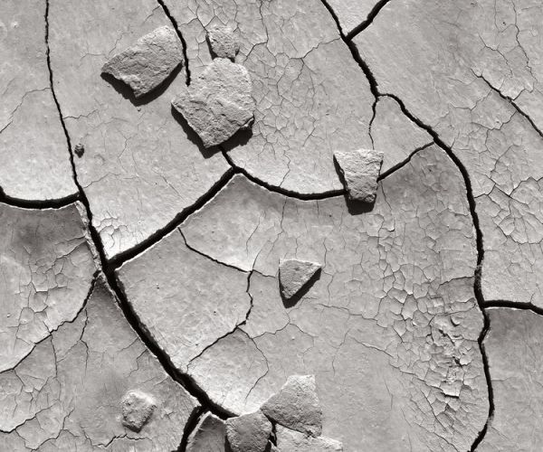 beth dow black and white photography of cracked earth