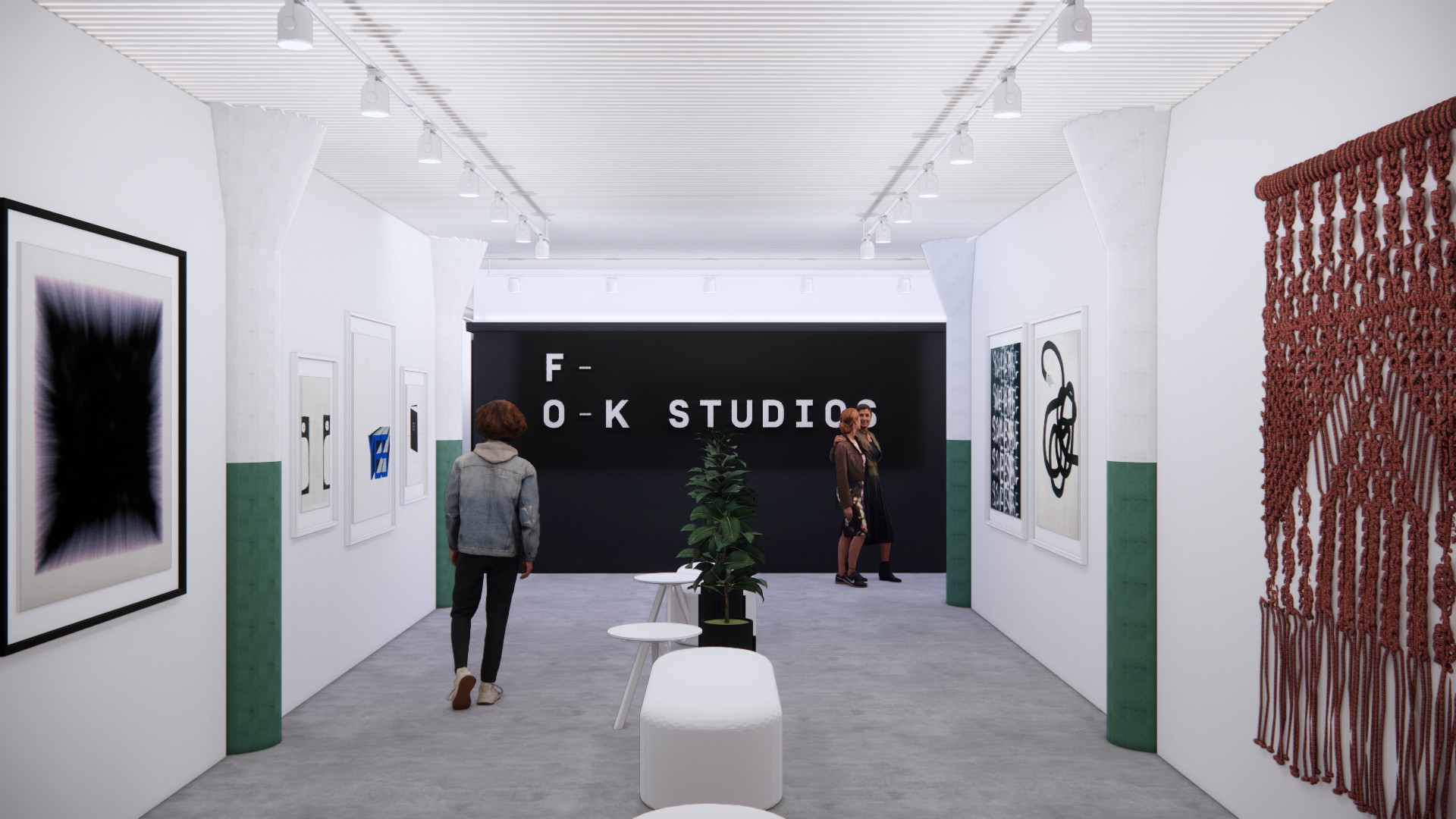 Rendering of F-O-K Studios gallery